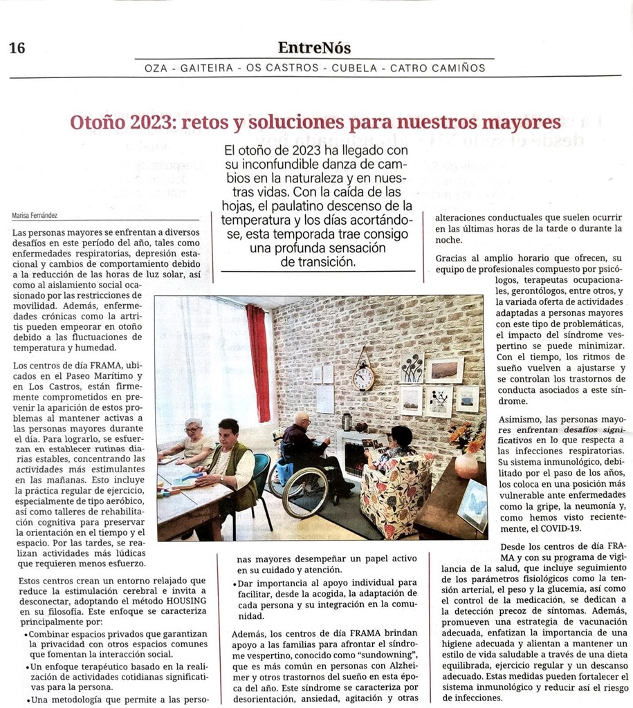 Otoño 2023: retos y soluciones para nuestros mayores